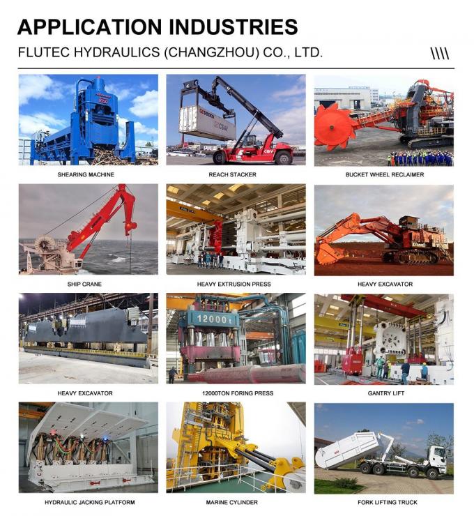 ISO9001 工業用水力シリンダー アルミニウム鋳造機用内導シリンダー 4
